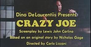 CRAZY JOE - (1974) Trailer