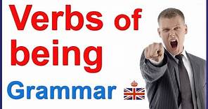 Verbs of Being (examples and definition) - English grammar lesson
