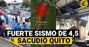 ECUADOR: Imágenes del fuerte SISMO que sacudió QUITO