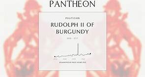 Rudolph II of Burgundy Biography - King of Burgundy from 912 to 937