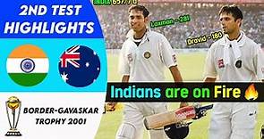India Strong Fightback !!! India vs Australia 2nd Test Highlights | Border-Gavaskar Trophy 2001
