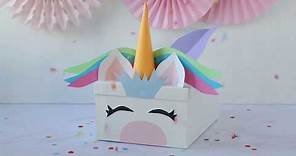 Unicorn Valentine's Card Box Idea