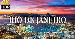 Rio De Janeiro 4K drone view 🇧🇷 Flying Over Rio De Janeiro | Relaxation film with calming music