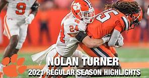 Nolan Turner 2021 Regular Season Highlights | Clemson DB