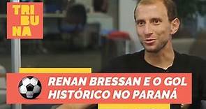 Renan Bressan comemora gol histórico pelo Paraná