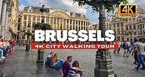 🇧🇪 BRUSSELS BELGIUM WALKING TOUR - HISTORIC CENTRE [ 4K HDR - 60fps ]