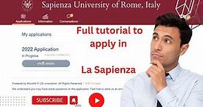 How to apply in Sapienza University of Rome International admissions application 2023-2024 intake