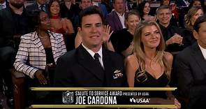 Joe Cardona Salute to Service Award winner