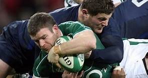 Gordon D'Arcy try vs France Rugby 2009