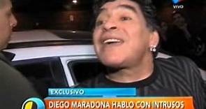 El polémico estado de Diego Maradona a la salida del restó