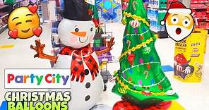 Party City Christmas BALLOON Shopping! Giant Airwalker Snowman & Tree Balloons 2020