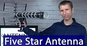Five Star Amplified Outdoor HD TV Antenna with Rotator Review