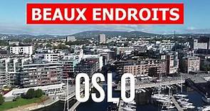 Voyage à la ville d'Oslo, Norvège | Tourisme, vacances, lieux, visites, vues | Drone 4k vidéo | Oslo