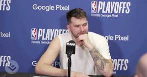 Luka Doncic Reacts To Mavs Blowing Out Clips, James Harden, Paul George, Maxi Kleber & Derrick Jones