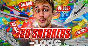 20 PAIRES de SNEAKERS à MOINS de 100€ !