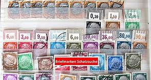 Briefmarken wertvoll? Schatzsuche in einem Album Briefmarken Deutsches Reich 1924 - 1934