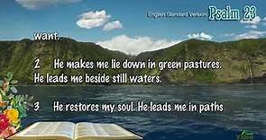 PSALM 23:1-6 ENGLISH STANDARD VERSION | THE BOOK OF PSALM | PSALM 1-150.
