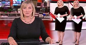 Martine Croxall | Busty Black Dress!