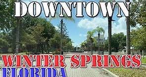 Winter Springs - Florida - 4K Downtown Drive