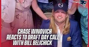 The moment Chase Winovich was drafted by the Patriots