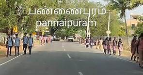 Pannaipuram - Drive - very beautiful village - Tamilnadu - India -HD