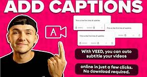 How to Add Captions to Video - Quick & Easy (2022)