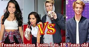 Jace Norman and Isabela Moner transformation from 1 to 18 years old