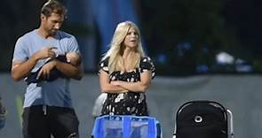 Tiger's ex Elin and NFL beau show off new baby