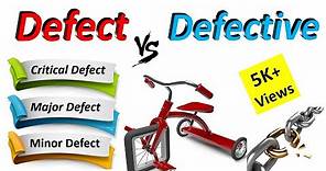 Defect Vs Defective | Difference between Defect and Defective | Difference in Defect and Defective