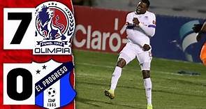 Olimpia 7-0 Honduras Progreso (GOLES) ALBO TRITURADOR | Semifinales vuelta | 12-5-2021 | Clausura