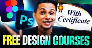 BEST FREE Graphic Design Courses (with CERTIFICATES) 🔥| UI/UX Design Course | Saptarshi Prakash