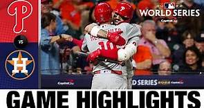 Phillies vs. Astros World Series Game 1 Highlights (10/28/22) | MLB Highlights