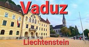 Vaduz, Liechtenstein. #4K Video a relaxing walk of the City Vaduz, Vaduz Castle, Liechtenstein.