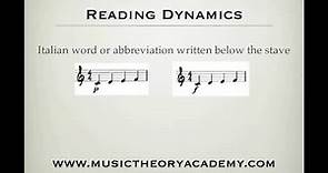 Dynamics - Music Theory Academy - Forte, Piano, crescendo all explained