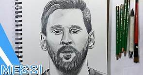 COMO DIBUJAR A LIONEL MESSI / Drawing Lionel Messi - Timelapse