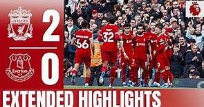 EXTENDED HIGHLIGHTS: Liverpool 2-0 Everton | Salah double secures derby win