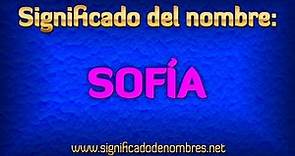 Significado de Sofia | ¿Qué significa Sofía?