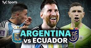 EN VIVO 🔴 ARGENTINA vs ECUADOR POR LAS ELIMINATORIAS ⚽ ¡Juega la SCALONETA por TyC SPORTS!