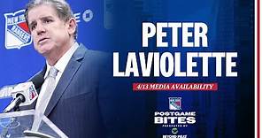 NYR vs NYI: Peter Laviolette Postgame Media Availability | April 13, 2024