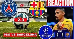 PSG vs Barcelona FC 2-3 Live Stream Champions League UCL Football Match Score Highlights Vivo Direct