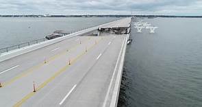 Drone Footage of Pensacola Bay Bridge Shows Extensive Damage After Hurricane Sally