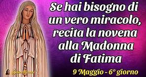 Se hai bisogno di un vero miracolo, recita la novena alla Madonna di Fatima. 9 Maggio - 6° giorno