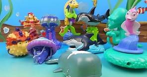 BURGER KING'S SHARK TALES SET OF 10 KIDS MEAL TOYS VIDEO REVIEW
