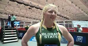 Mya Lesnar Throws 18.53m To Win The Shot Put At The NCAA Indoor Track and Field Championships