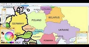 Europe-drawing #1 Blank map