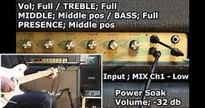 Marshall SUPER LEAD 100w Sound Check Using Tom Scholz's Power Soak vs POD HD