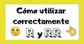 🤓 Reglas ortográficas - Letra R y RR 👩🏻‍🏫