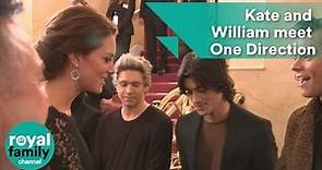 Kate and William meet One Direction