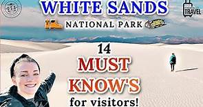 14 TIPS FOR WHITE SANDS NATIONAL PARK - Activities & Must-Know's For Visiting These Amazing Dunes!