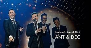 Ant & Dec receive the 2014 NTA Landmark Award